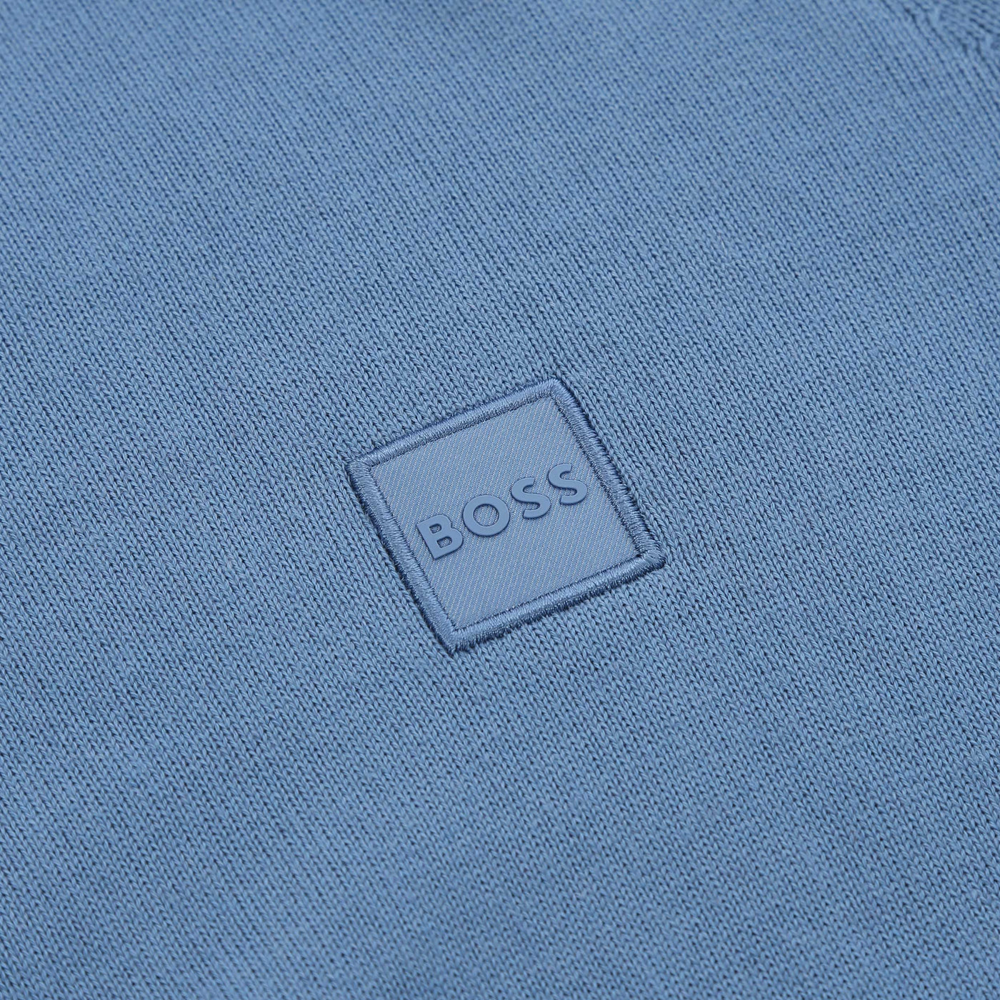 BOSS Kanovano S Knitwear in Light Pastel Blue Logo