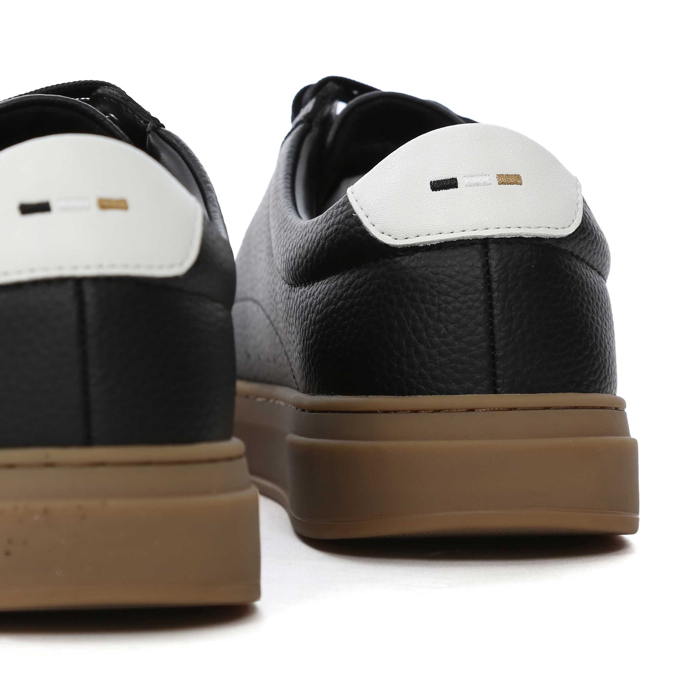 BOSS Kieran Tenn sdgral Trainer in Charcoal heel