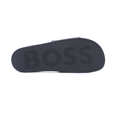 BOSS Kirk Slid rblg Slide in Navy Sole