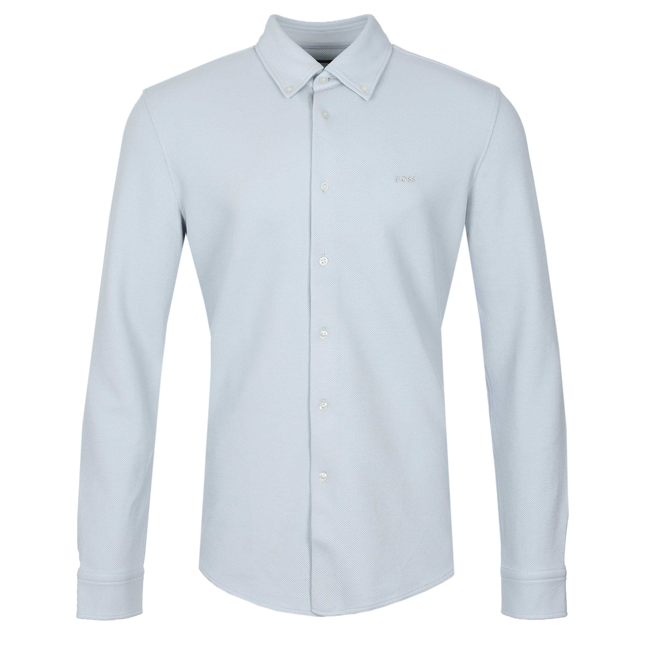BOSS Myjersey M Shirt in Light Pastel Grey