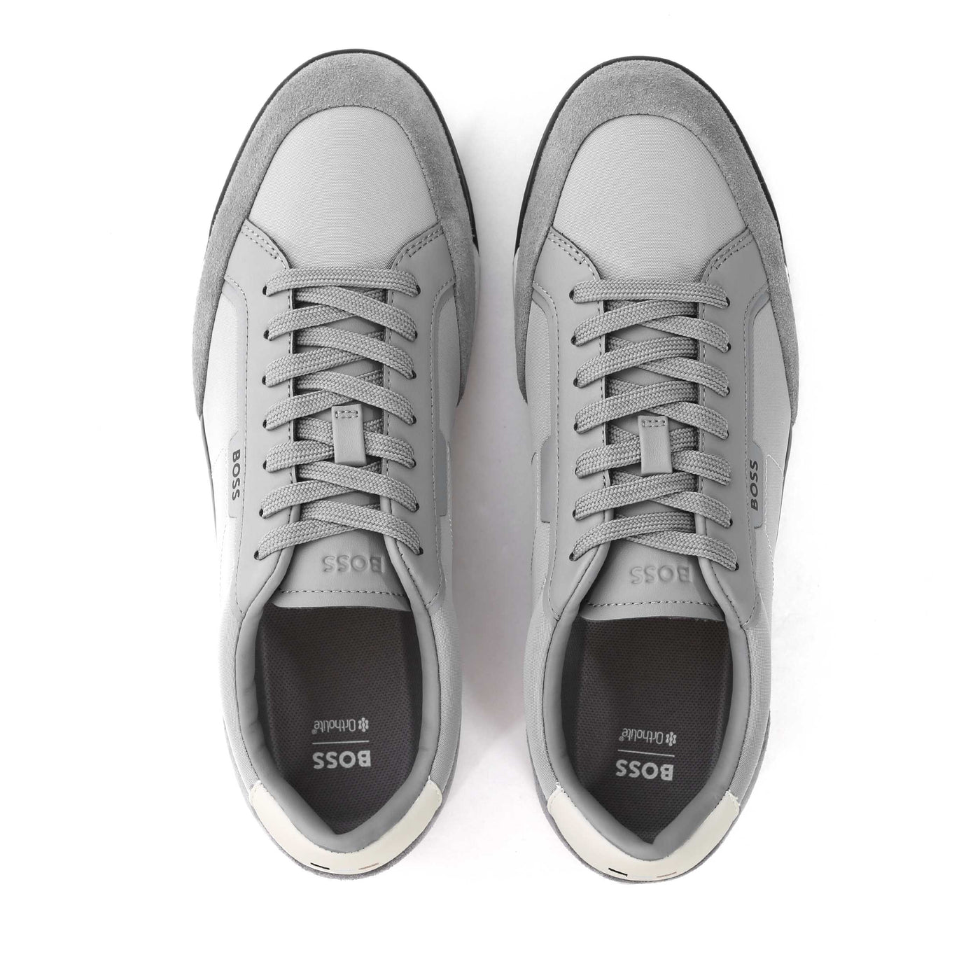 BOSS Nitan txsd Trainer in Medium Grey Birdseye