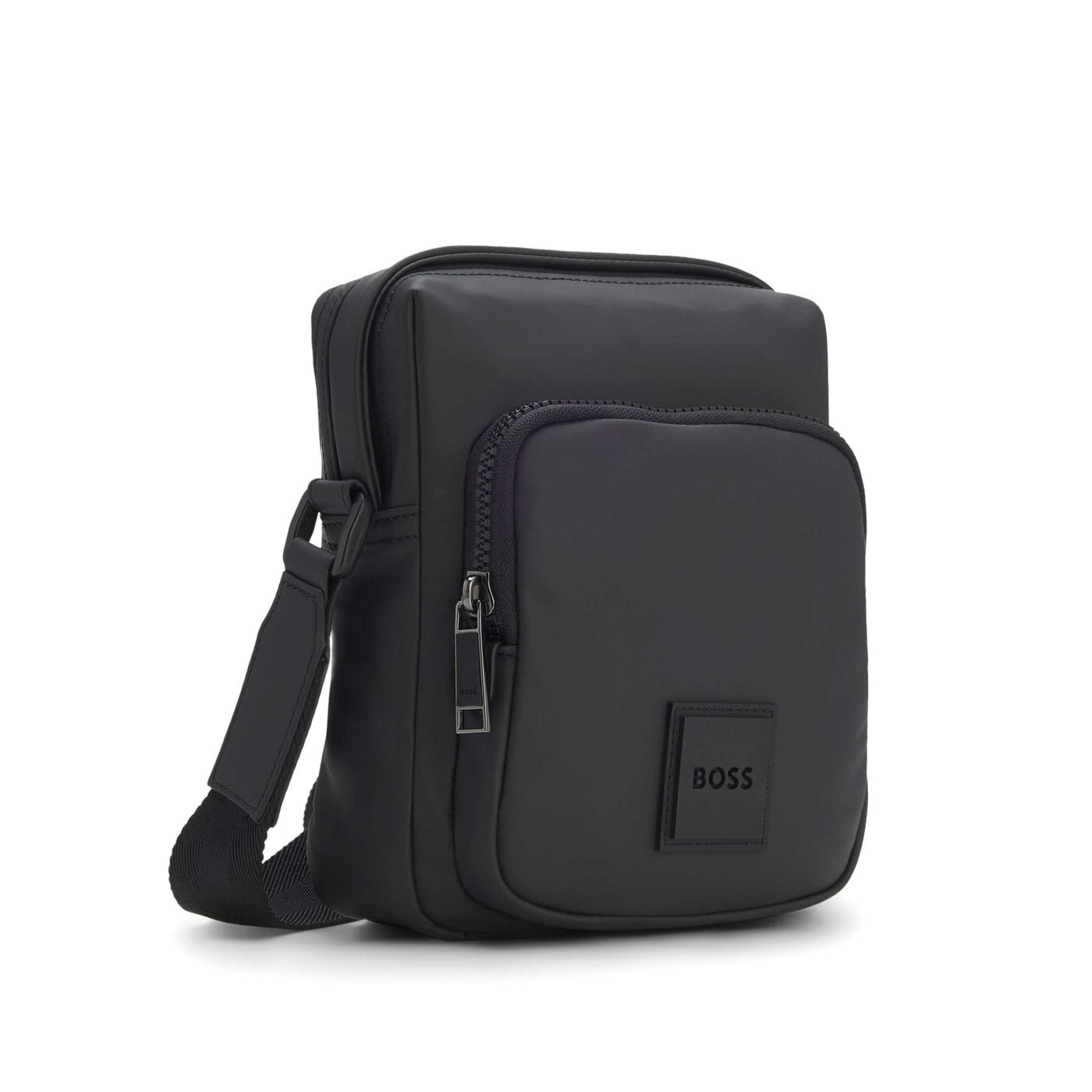 BOSS Oryo NS Zip Man Bag in Black Angle