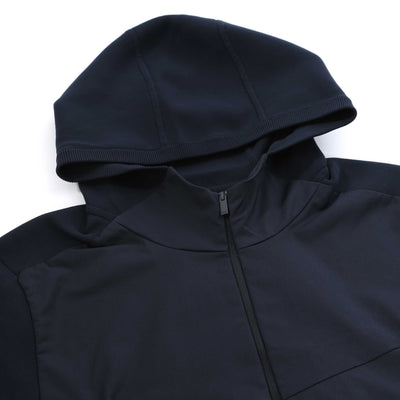 BOSS P Imatteo Hybrid Jacket in Dark Blue Hood