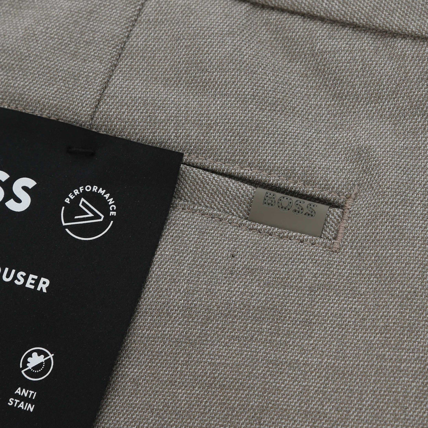 BOSS P Kaiton1 Chino in Open Brown Logo