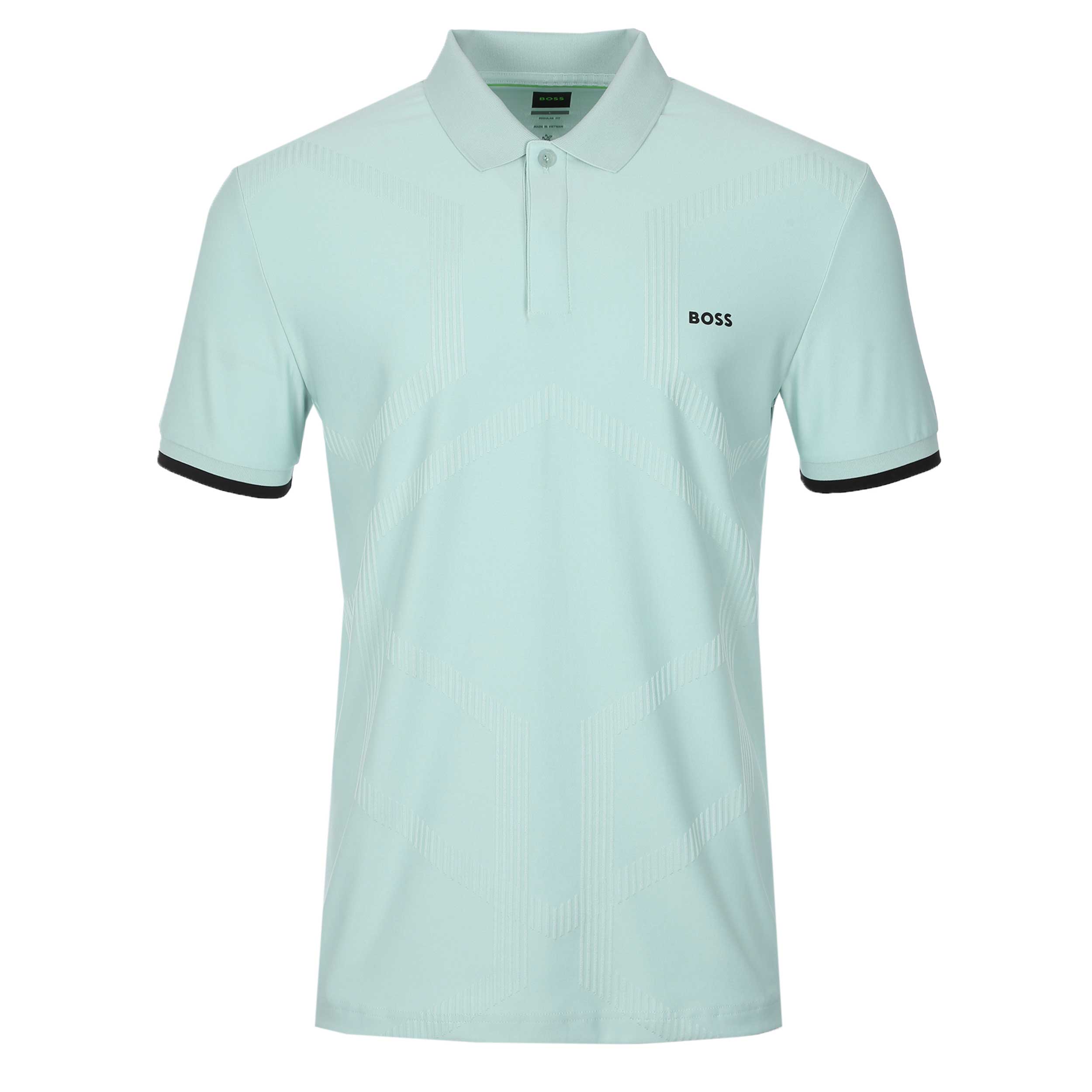 BOSS PL GOC Chip Hexa Polo Shirt in Aqua