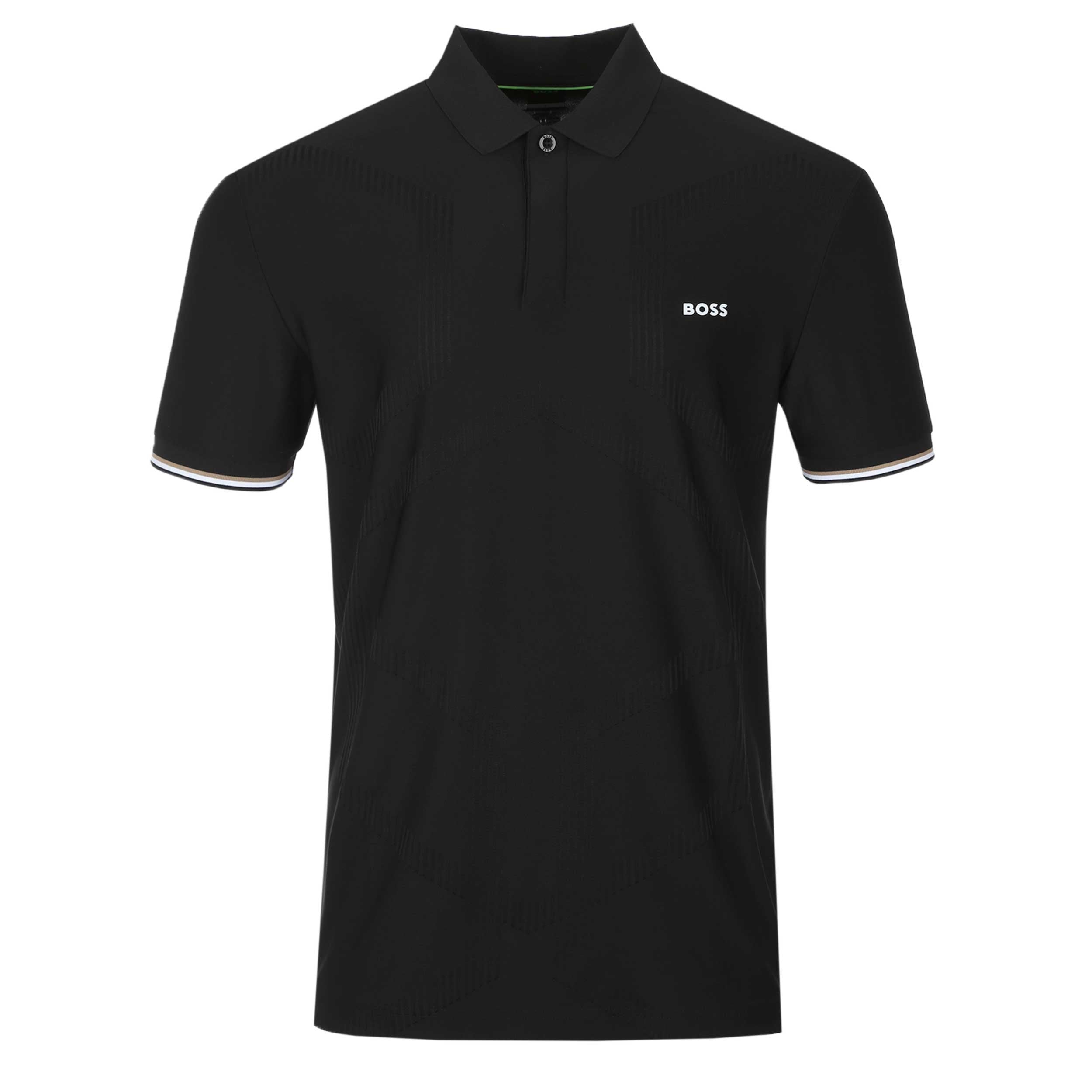 BOSS PL GOC Chip Hexa Polo Shirt in Black