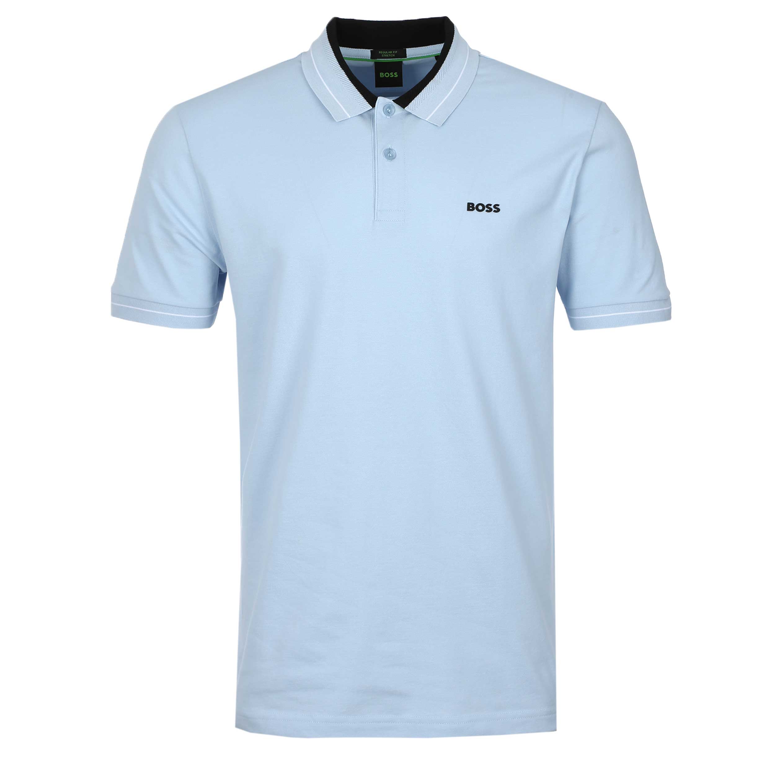 BOSS PL Member Polo Shirt in Sky Blue