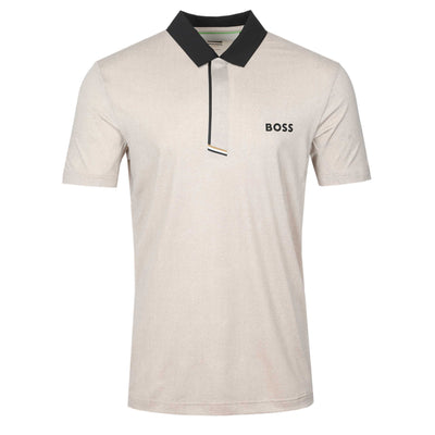 BOSS PL Paddytech GOC Polo Shirt in Open White