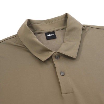 BOSS P Paino 152 Polo Shirt in Open Brown Placket