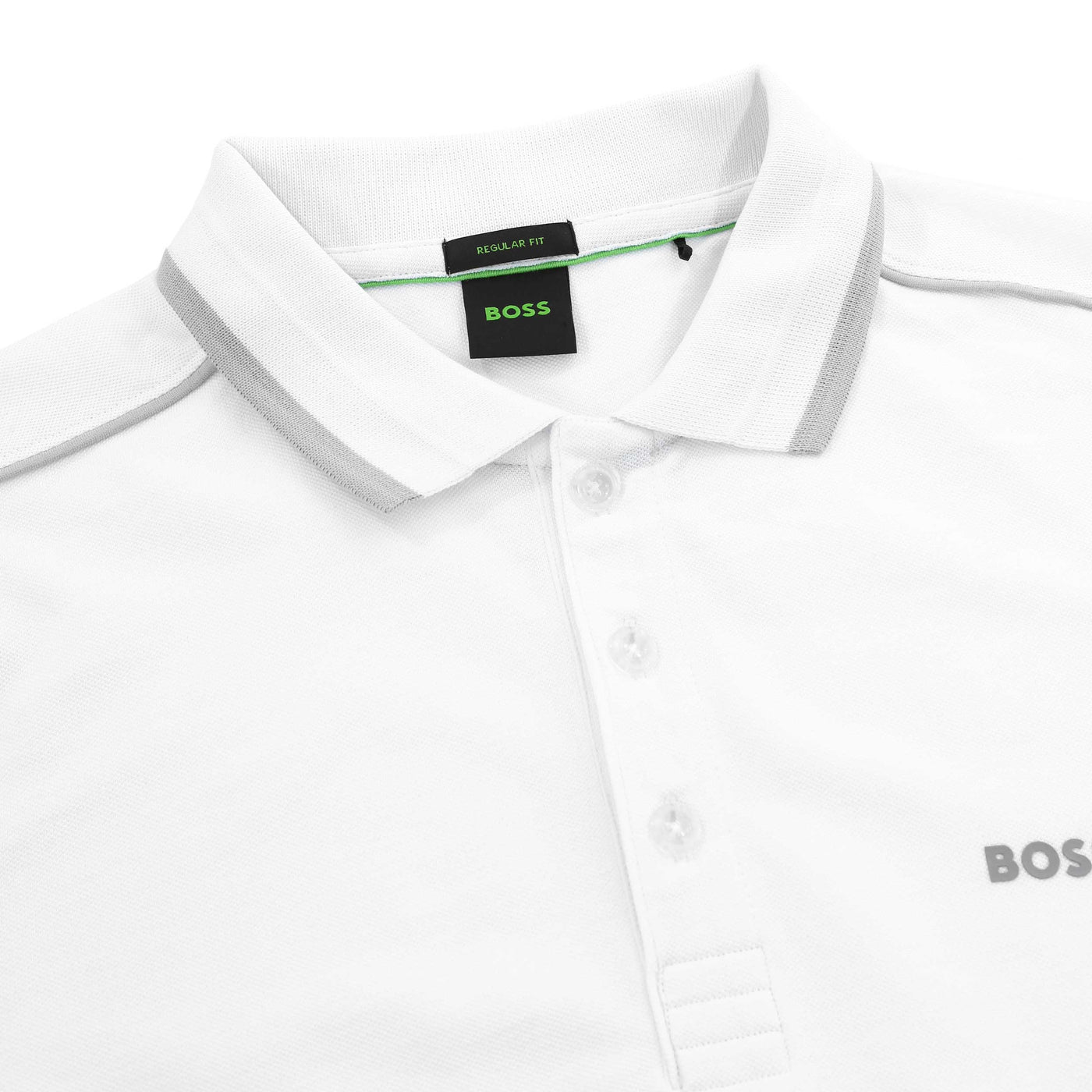 BOSS Paddy 1 Polo Shirt in White Collar