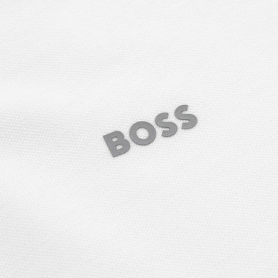 BOSS Paddy 1 Polo Shirt in White Logo