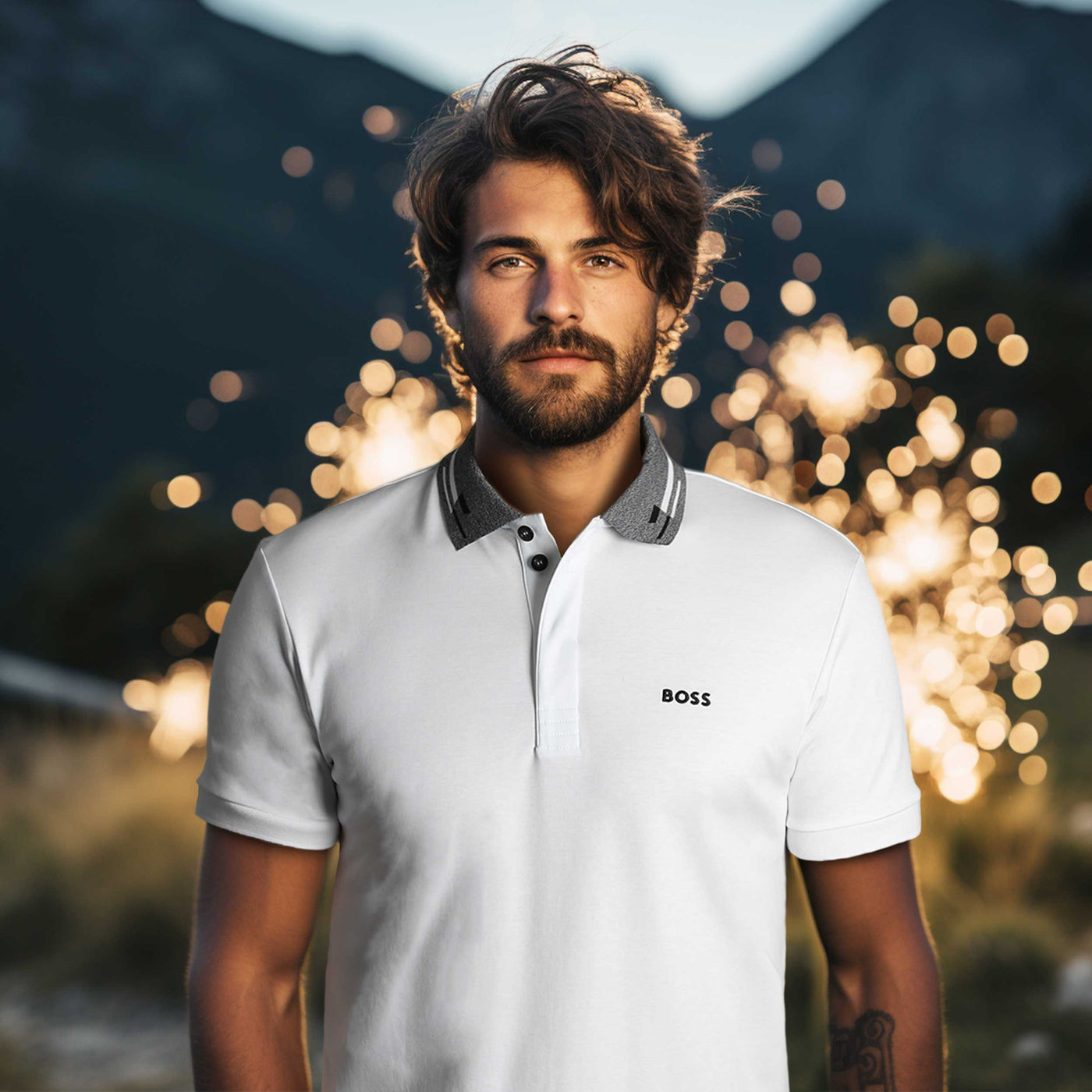 BOSS Paddy 1 Polo Shirt in White | BOSS | Norton Barrie