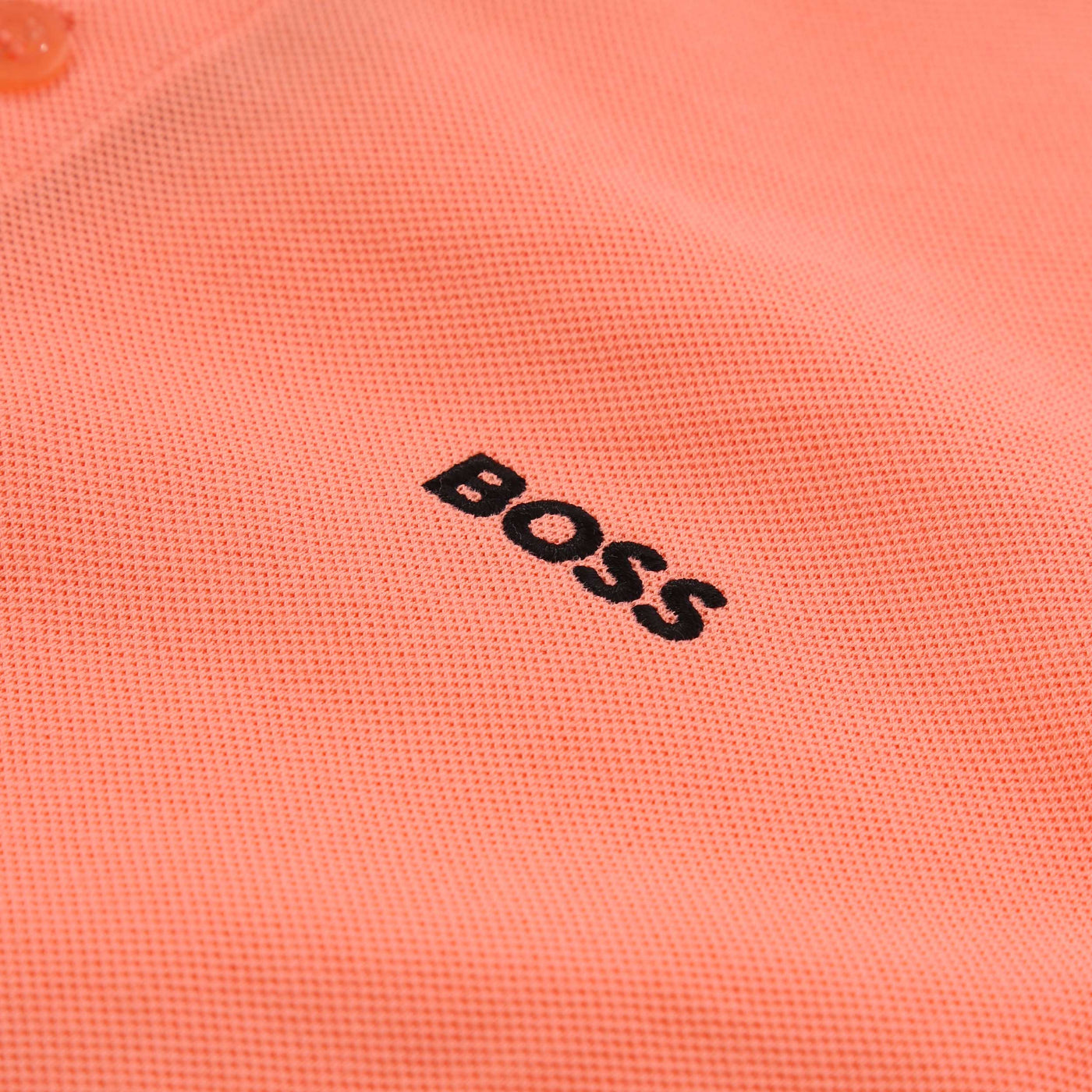 BOSS Paddy Polo Shirt in Coral Logo