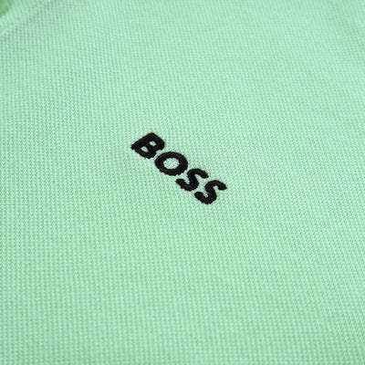 BOSS Paddy Polo Shirt in Open Green Logo