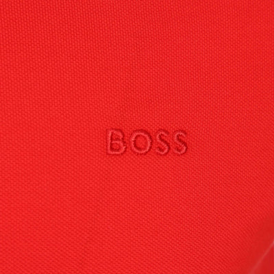 BOSS Pallas Polo Shirt in Red Logo