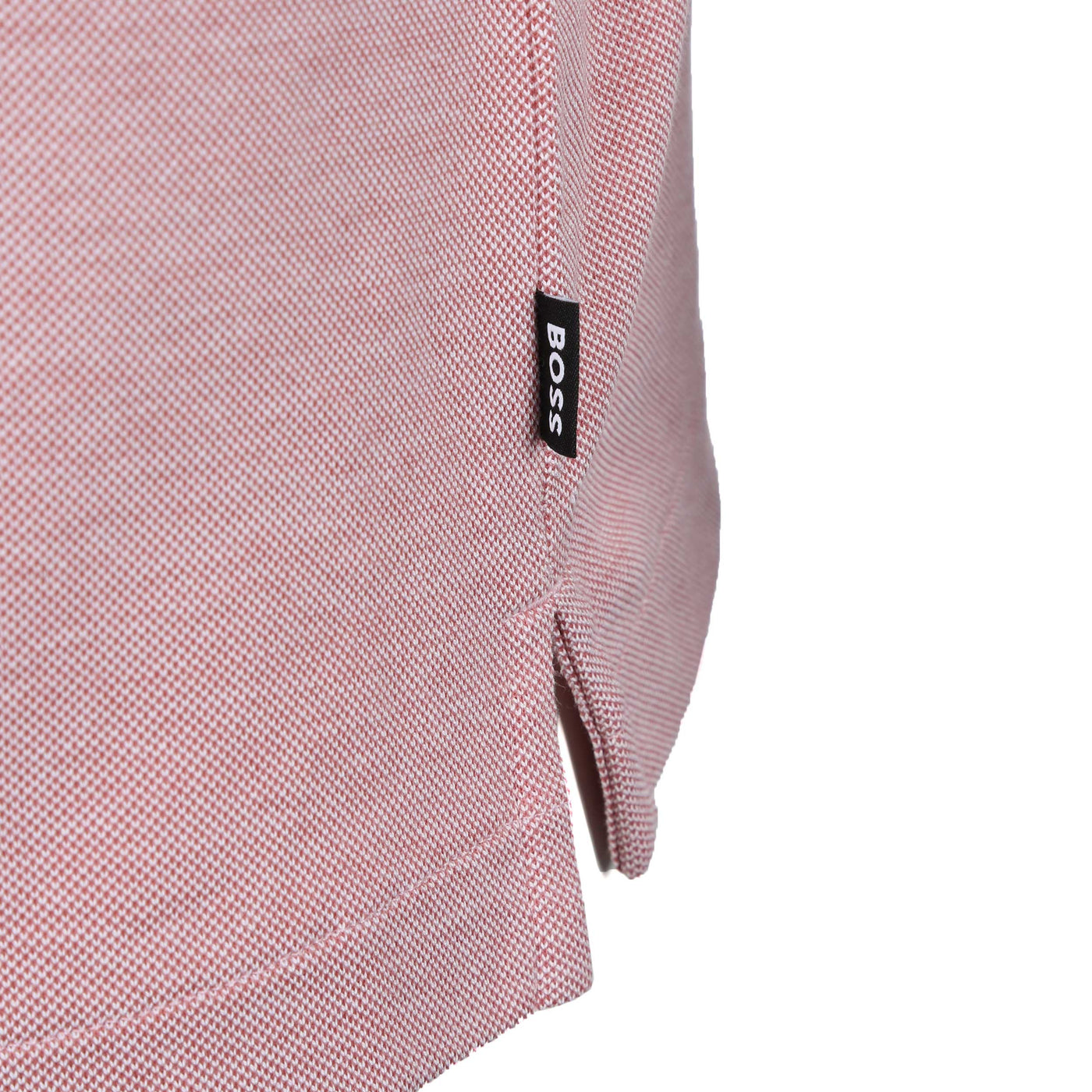BOSS Parlay 183 Polo Shirt in Mid Pink Logo Tab
