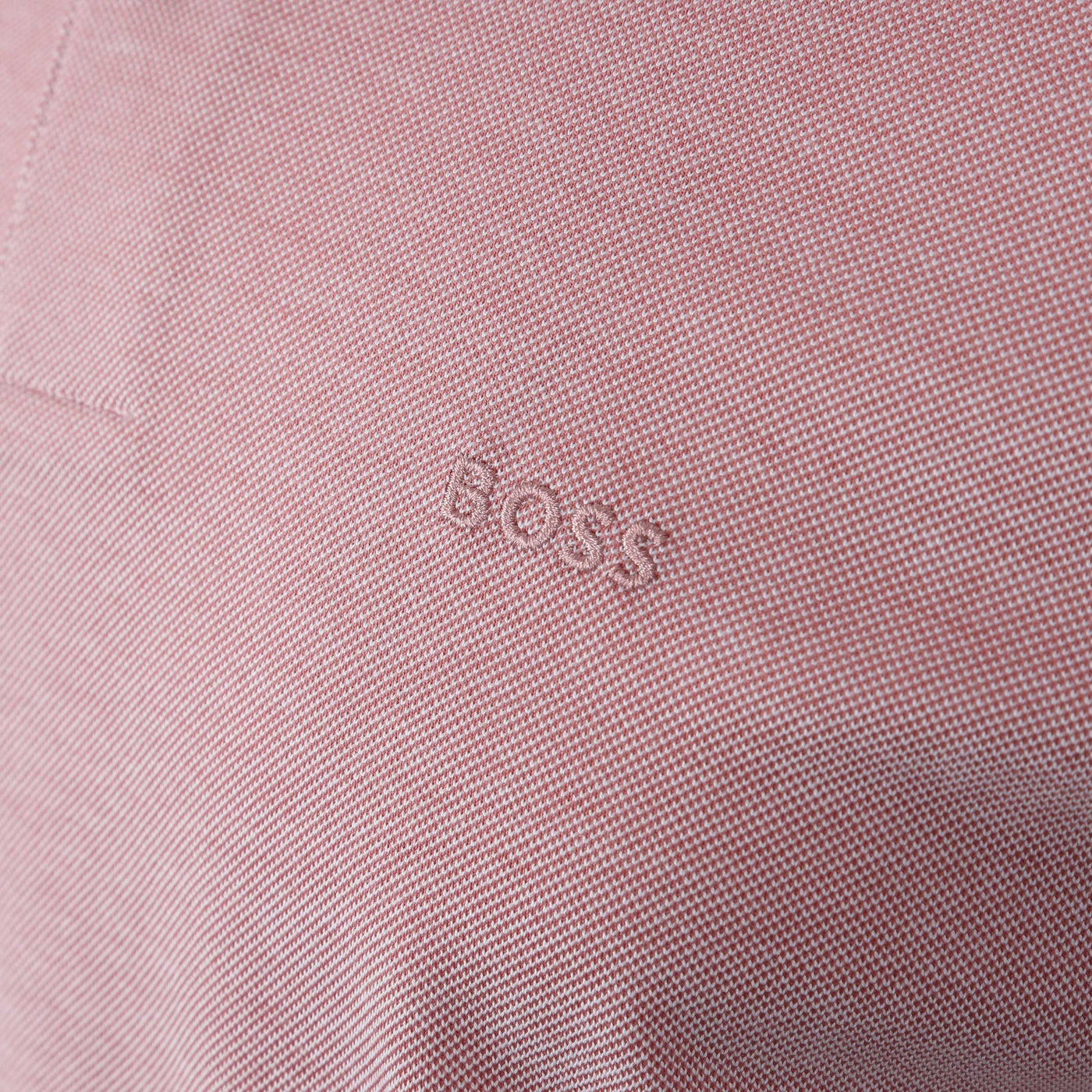 BOSS Parlay 183 Polo Shirt in Mid Pink Logo