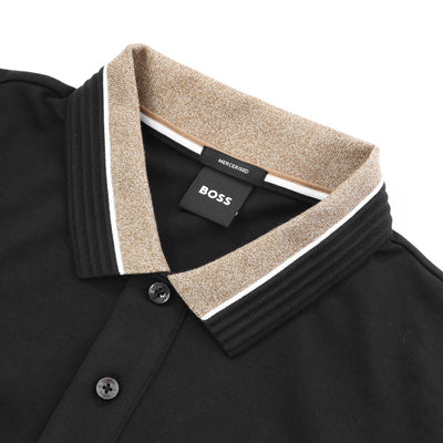 BOSS Parlay 200 Polo Shirt in Black collar