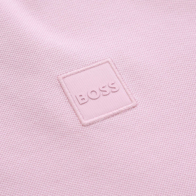 BOSS Passenger Polo Shirt in Pastel Pink Logo
