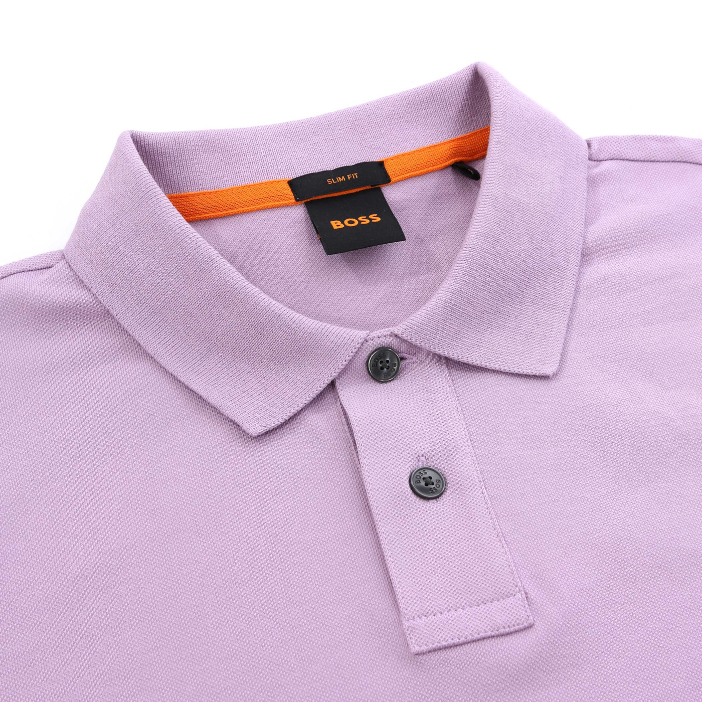 BOSS Passenger Polo Shirt in Pastel Purple Collar