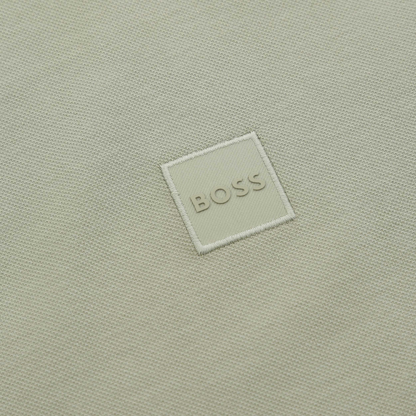 BOSS Passertip Polo Shirt in Sage Logo