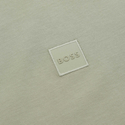 BOSS Passertip Polo Shirt in Sage Logo
