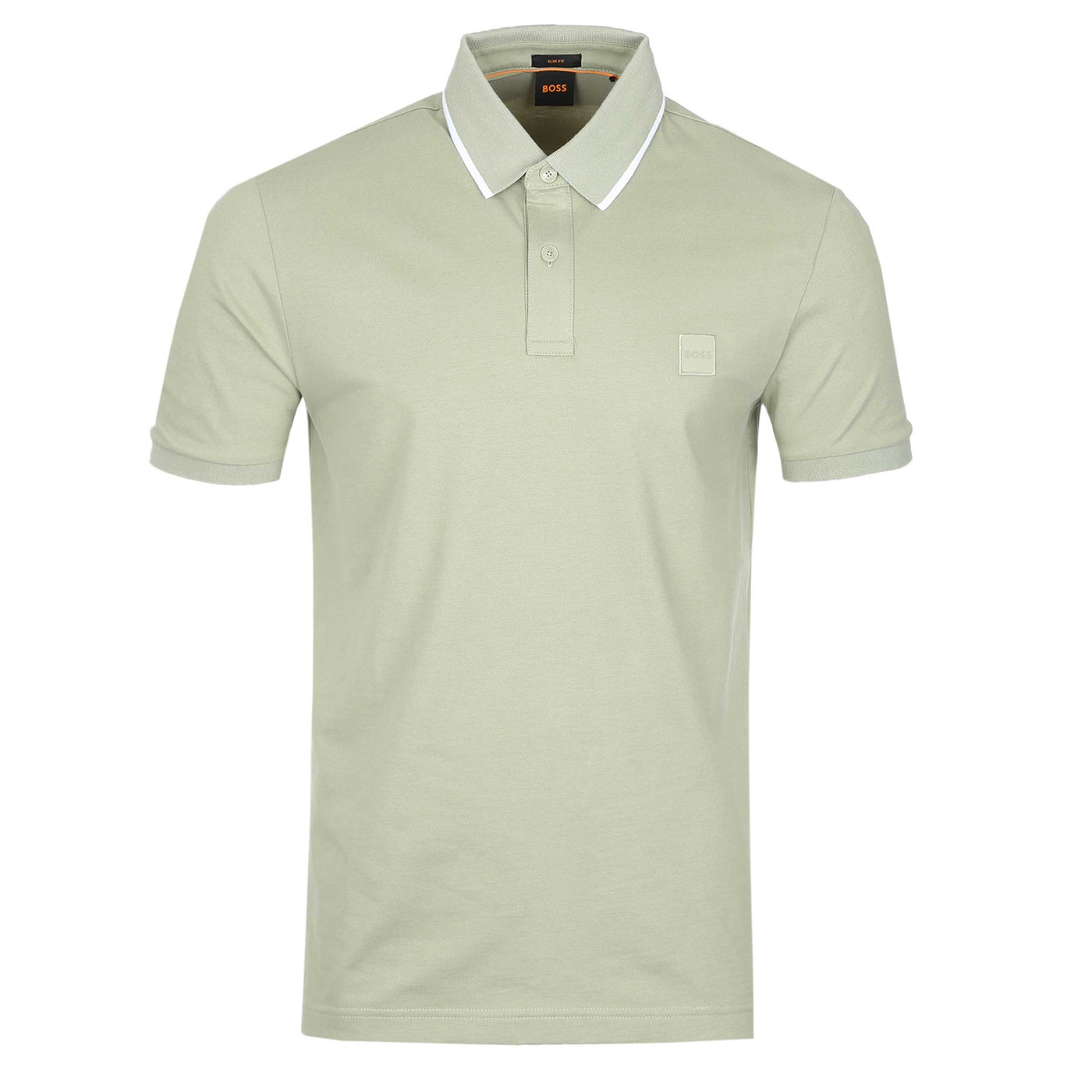 BOSS Passertip Polo Shirt in Sage