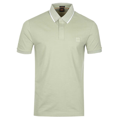 BOSS Passertip Polo Shirt in Sage
