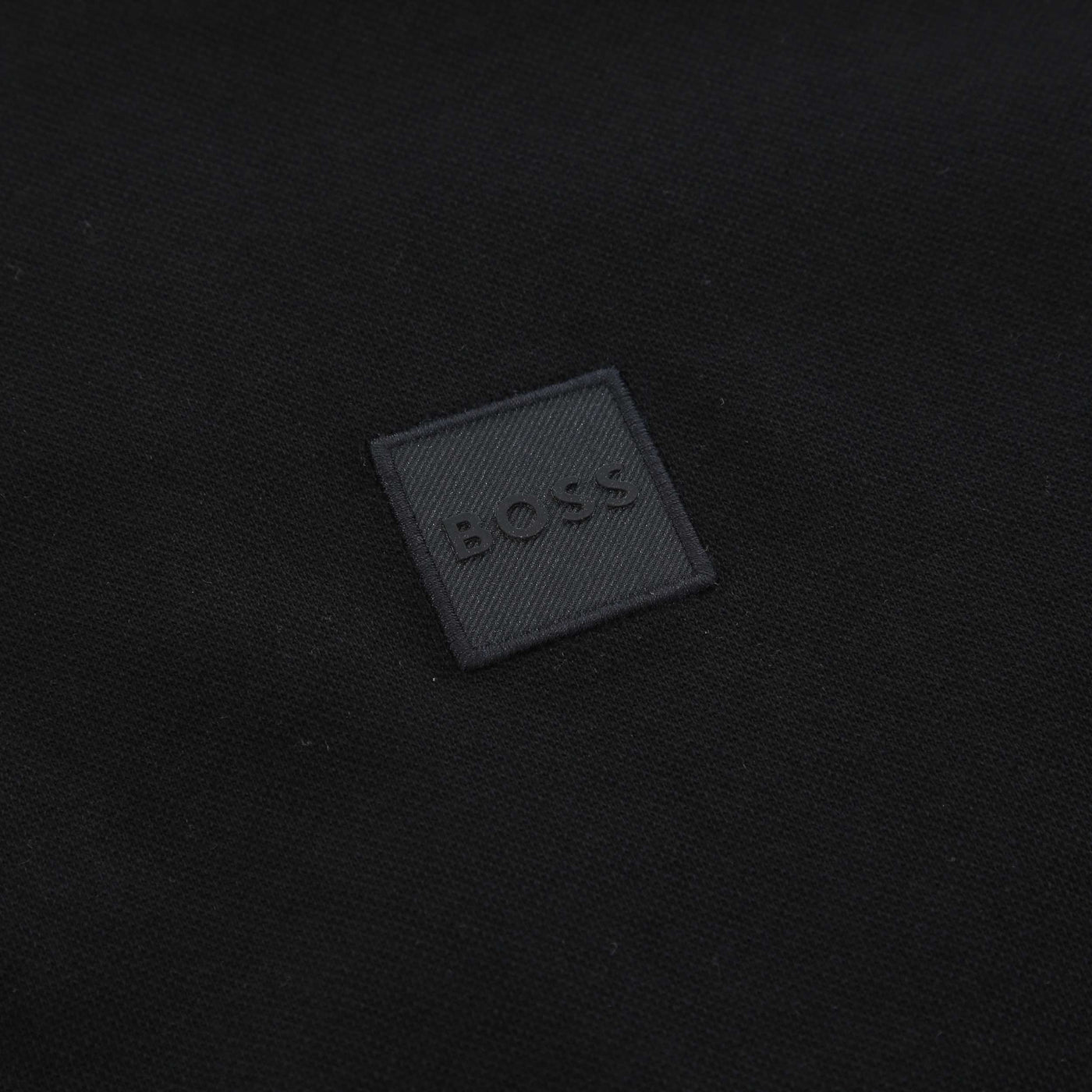 BOSS Passerzip Polo Shirt in Black Logo