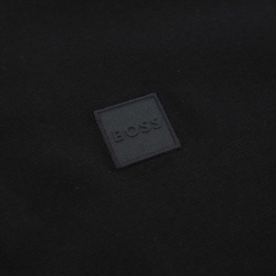 BOSS Passerzip Polo Shirt in Black Logo
