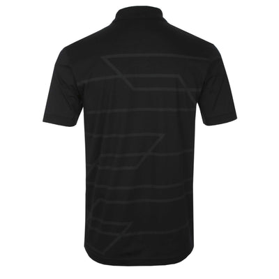 BOSS Philix Zip Polo Shirt in Black Back