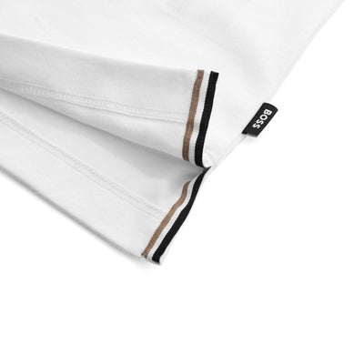 BOSS Phillipson 116 Polo Shirt in White Trim