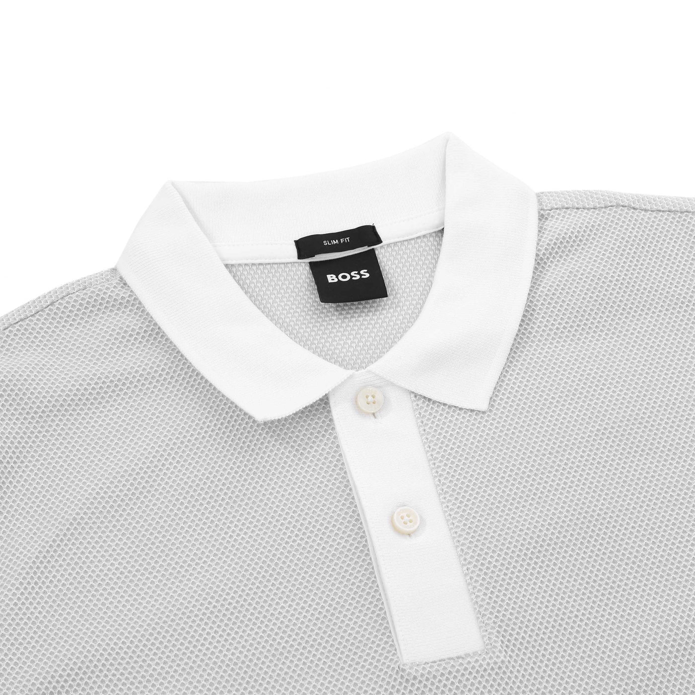 BOSS Phillipson 37 Polo Shirt in Stone Collar