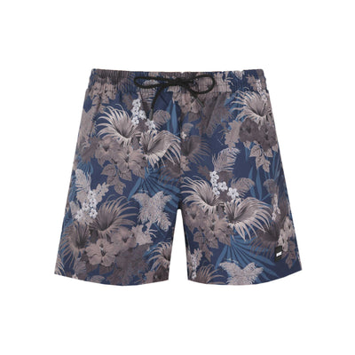 BOSS Piranha Swim Short in Medium Brown Navy