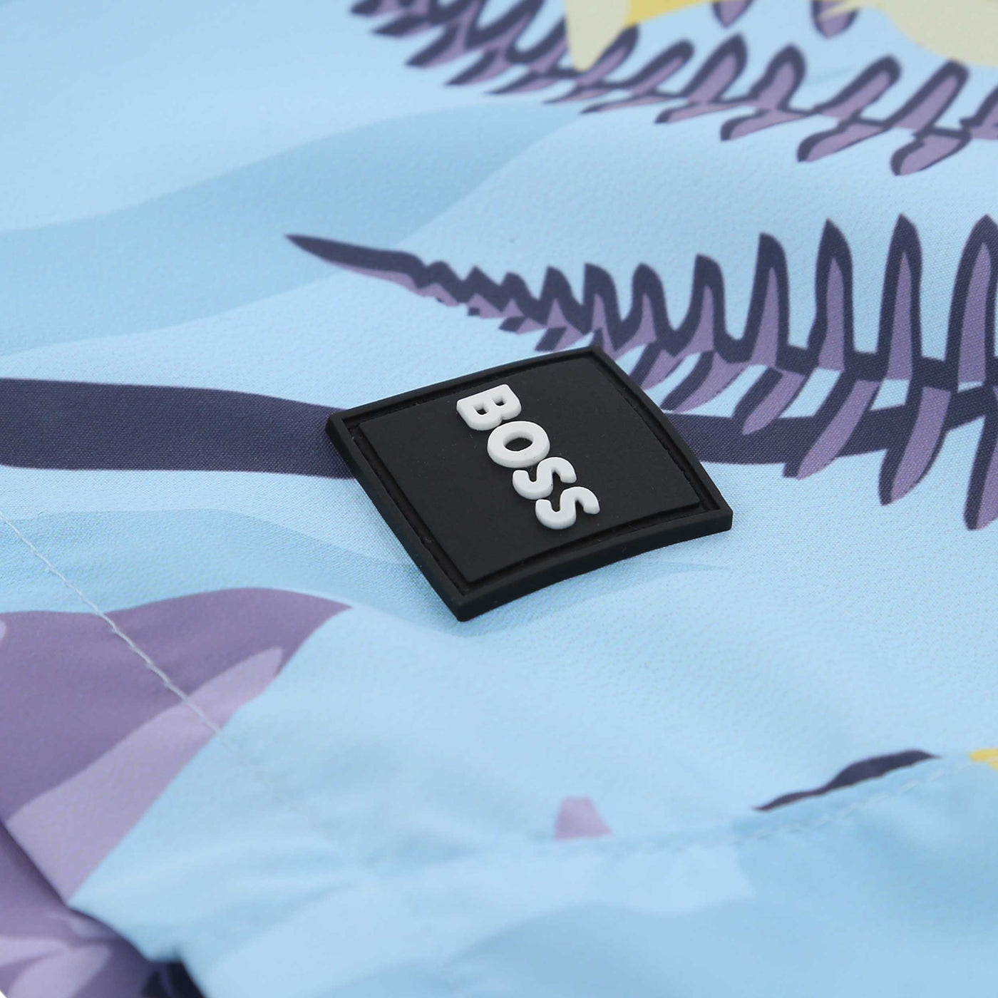 BOSS Piranha Swim Short in Medium Purple Logo