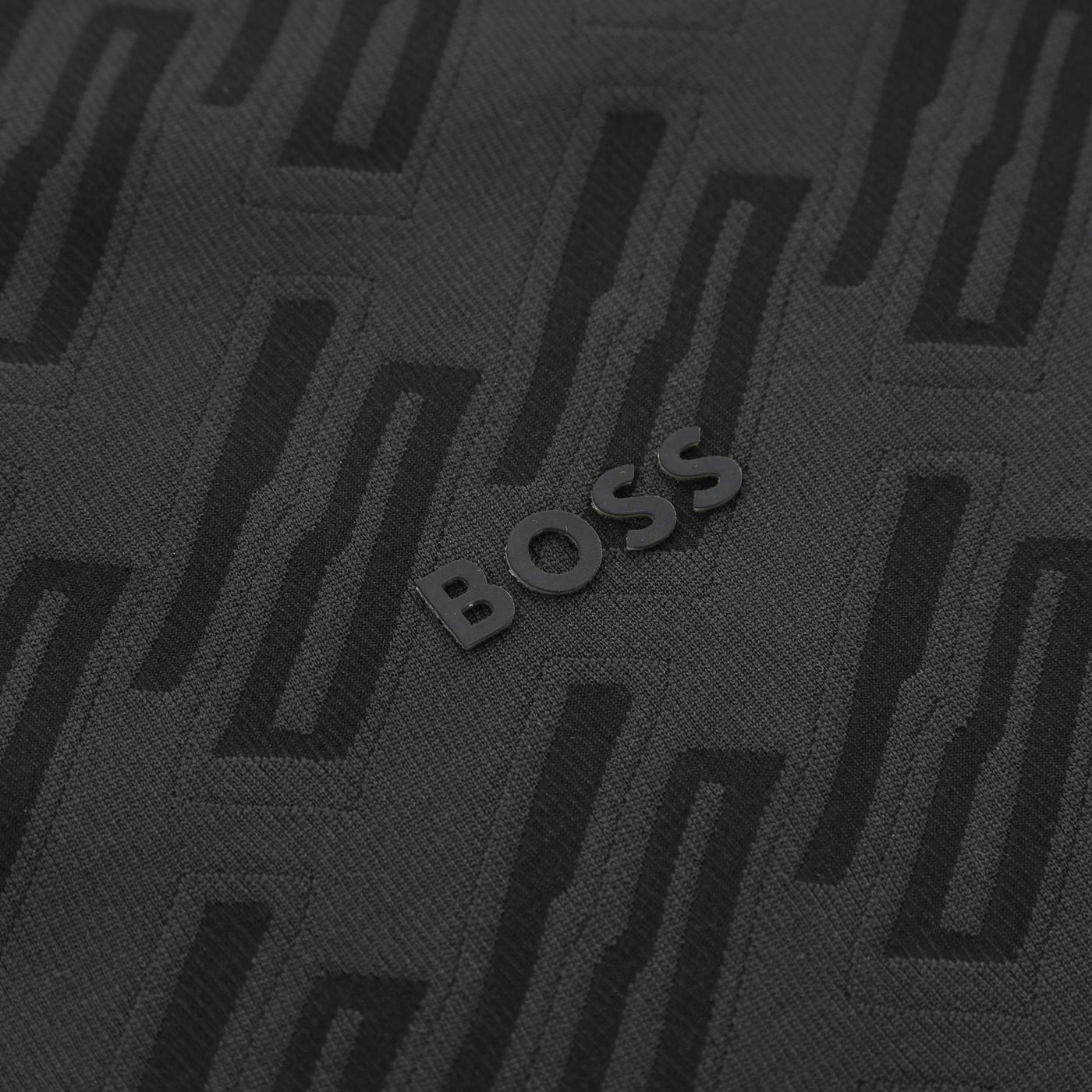 BOSS Pirax Polo Shirt in Charcoal Logo