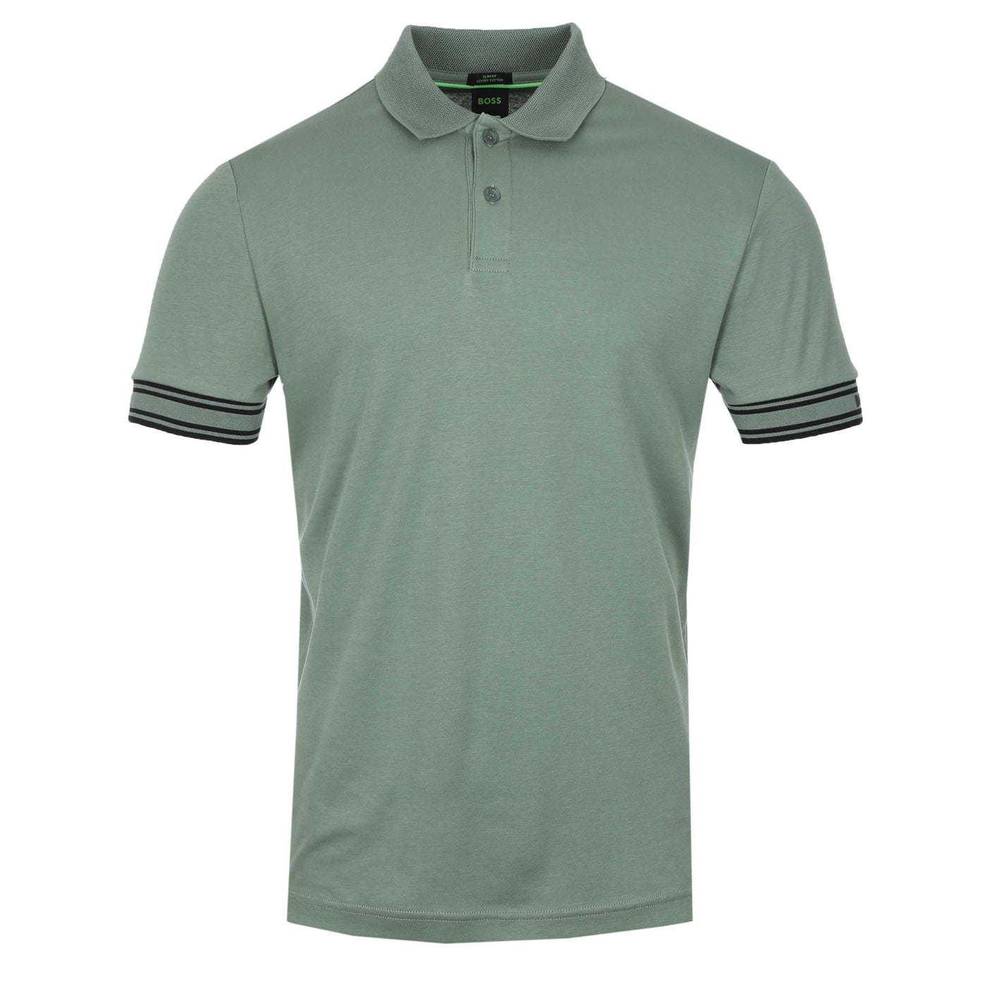 BOSS Polo Zone Polo Shirt in Open Green