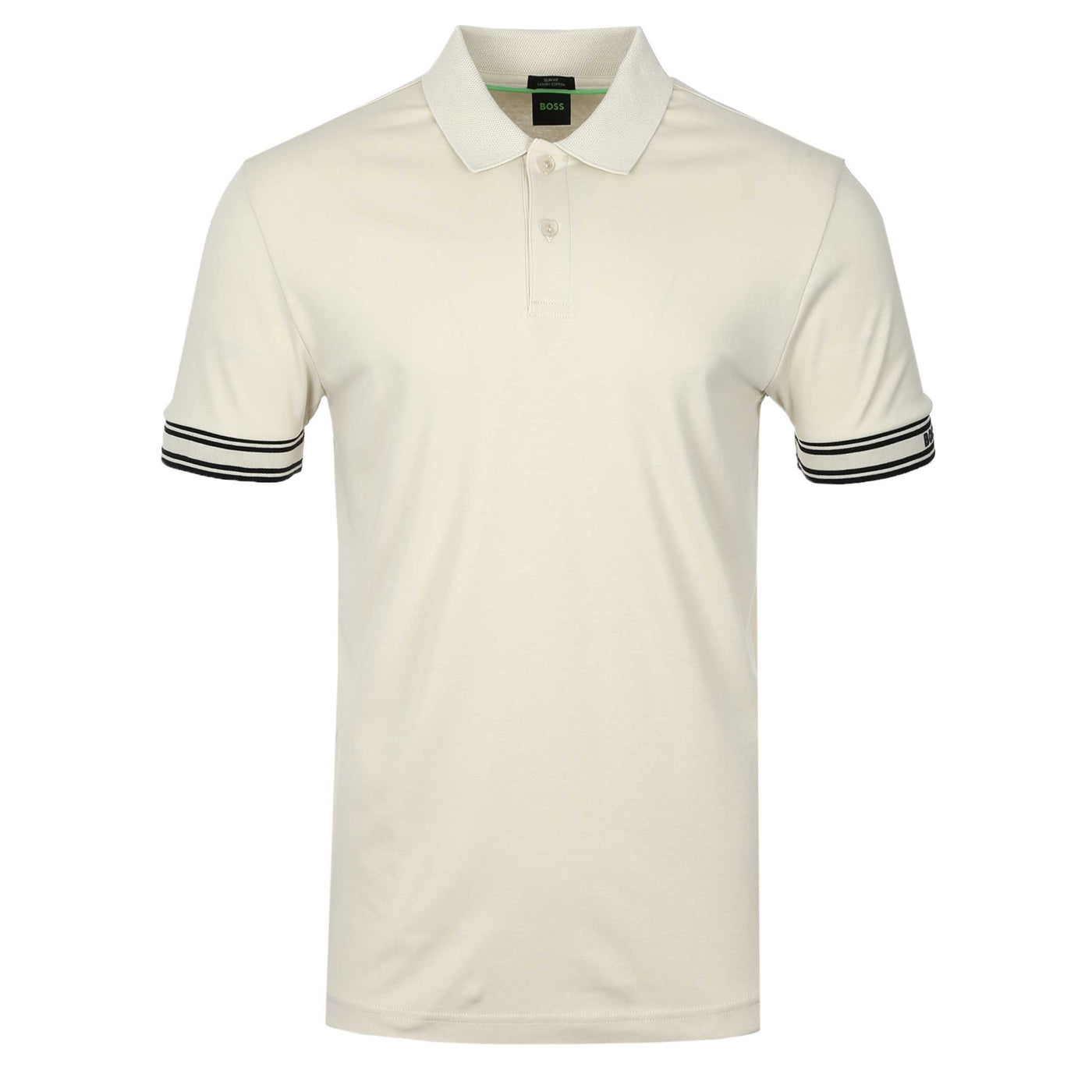 BOSS Polo Zone Polo Shirt in Open White