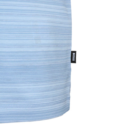 BOSS Pye 16 Polo Shirt in Sky Blue Logo Tab