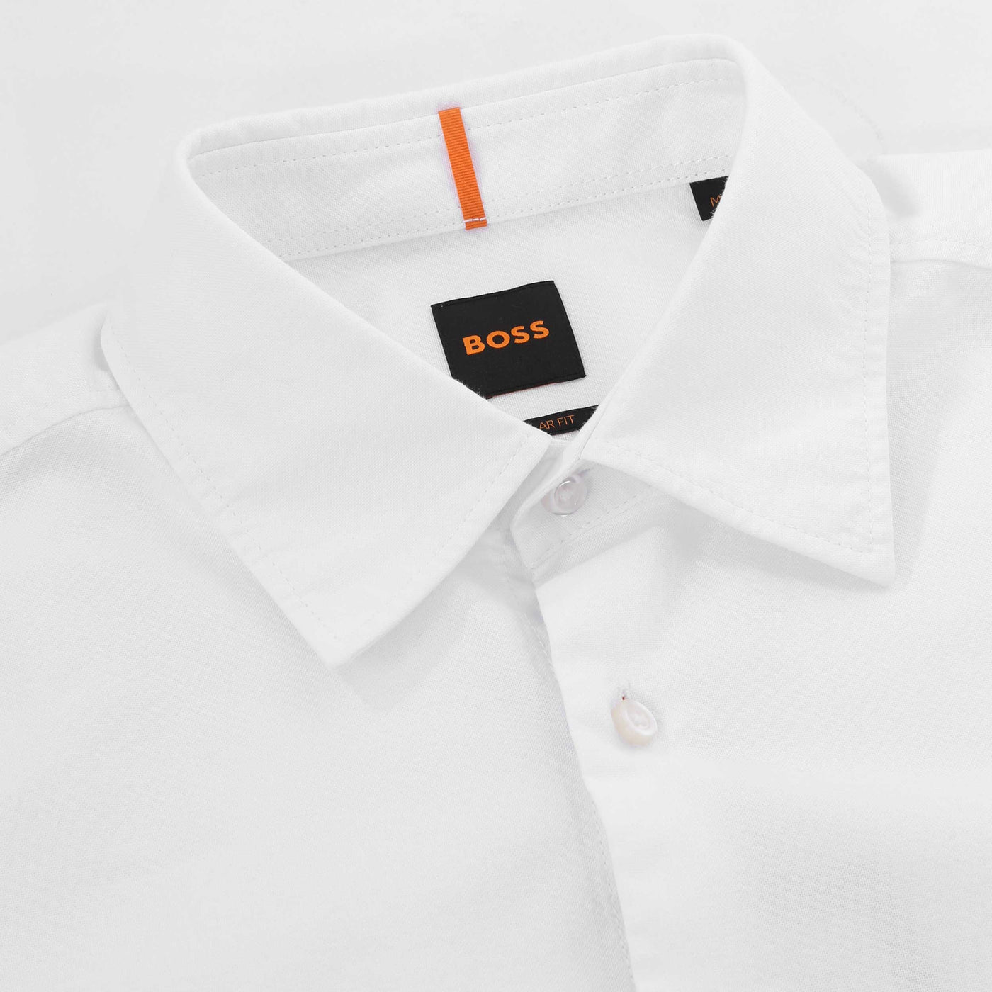 BOSS Rash 2 M Short Sleeve Shirt in White Collar