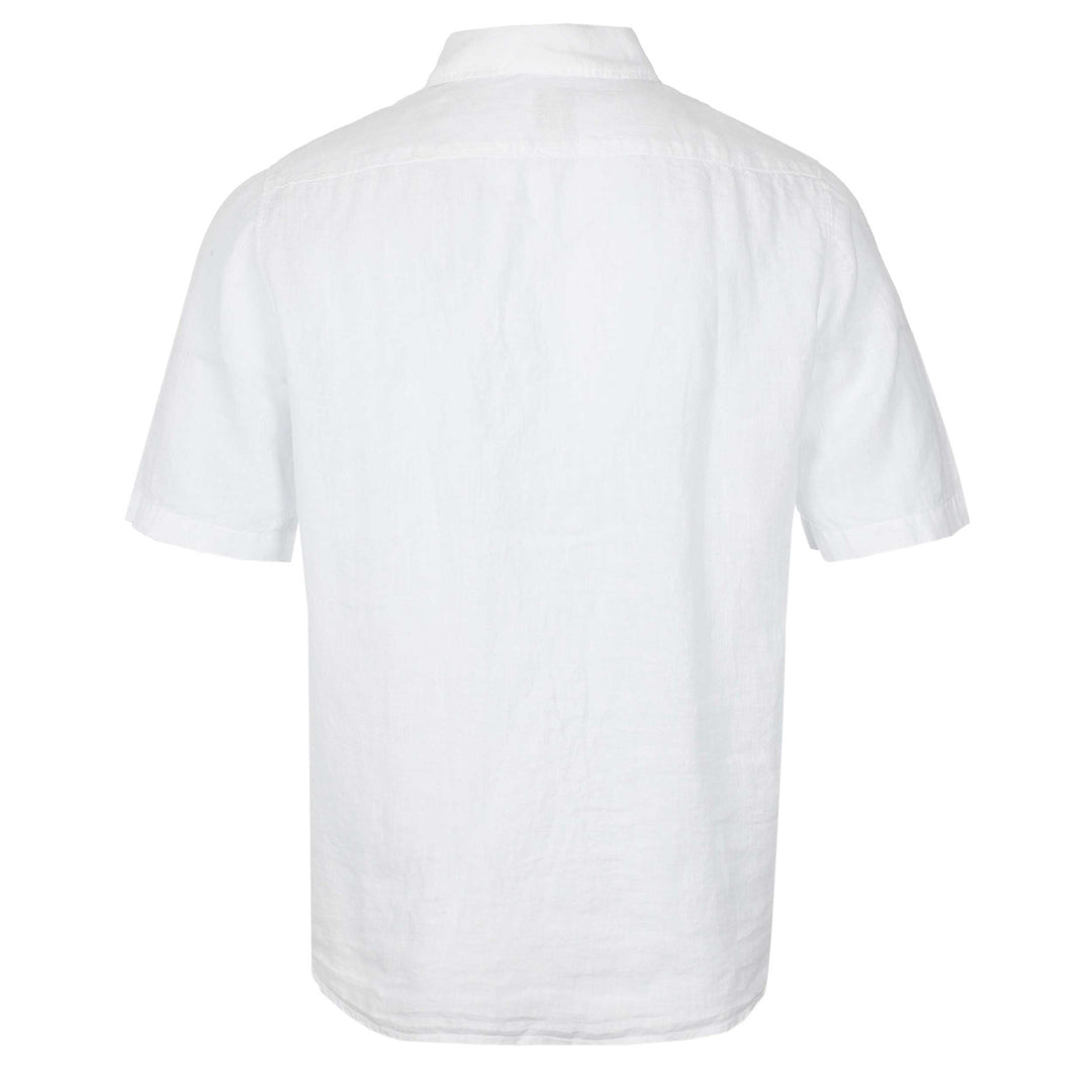 BOSS Rash Short Sleeve Shirt in White BOSS Norton Barrie