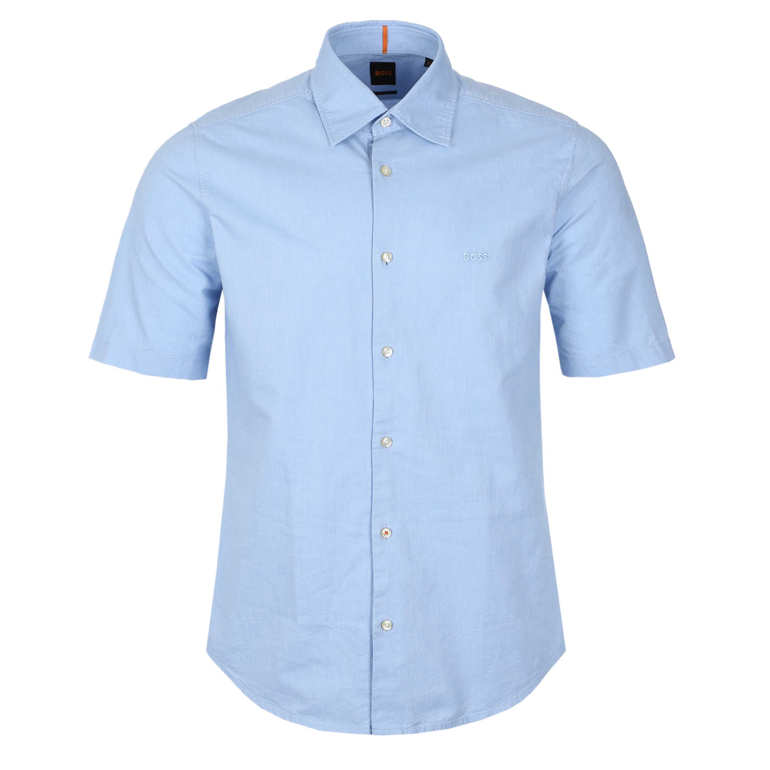 BOSS Rash 2 Short Sleeve Shirt in Sky Blue