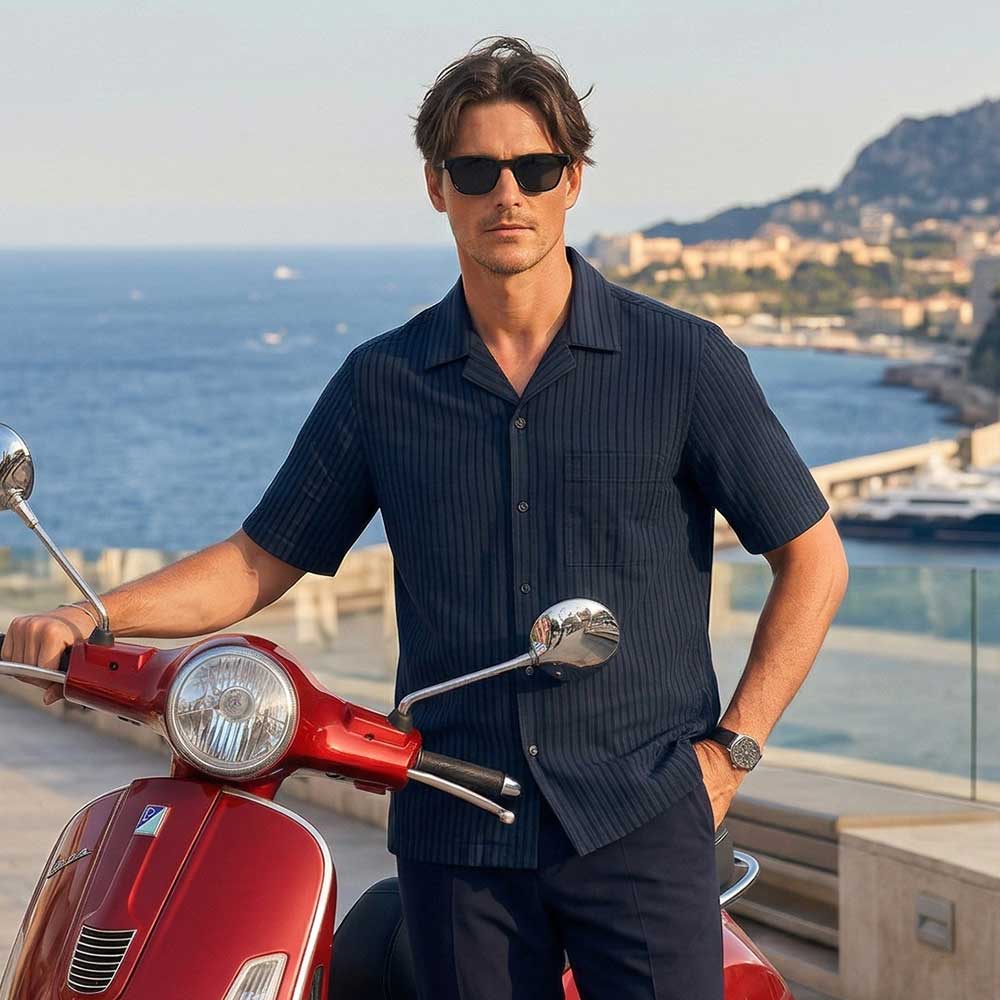 BOSS Rayer M SS Shirt in Dark Blue