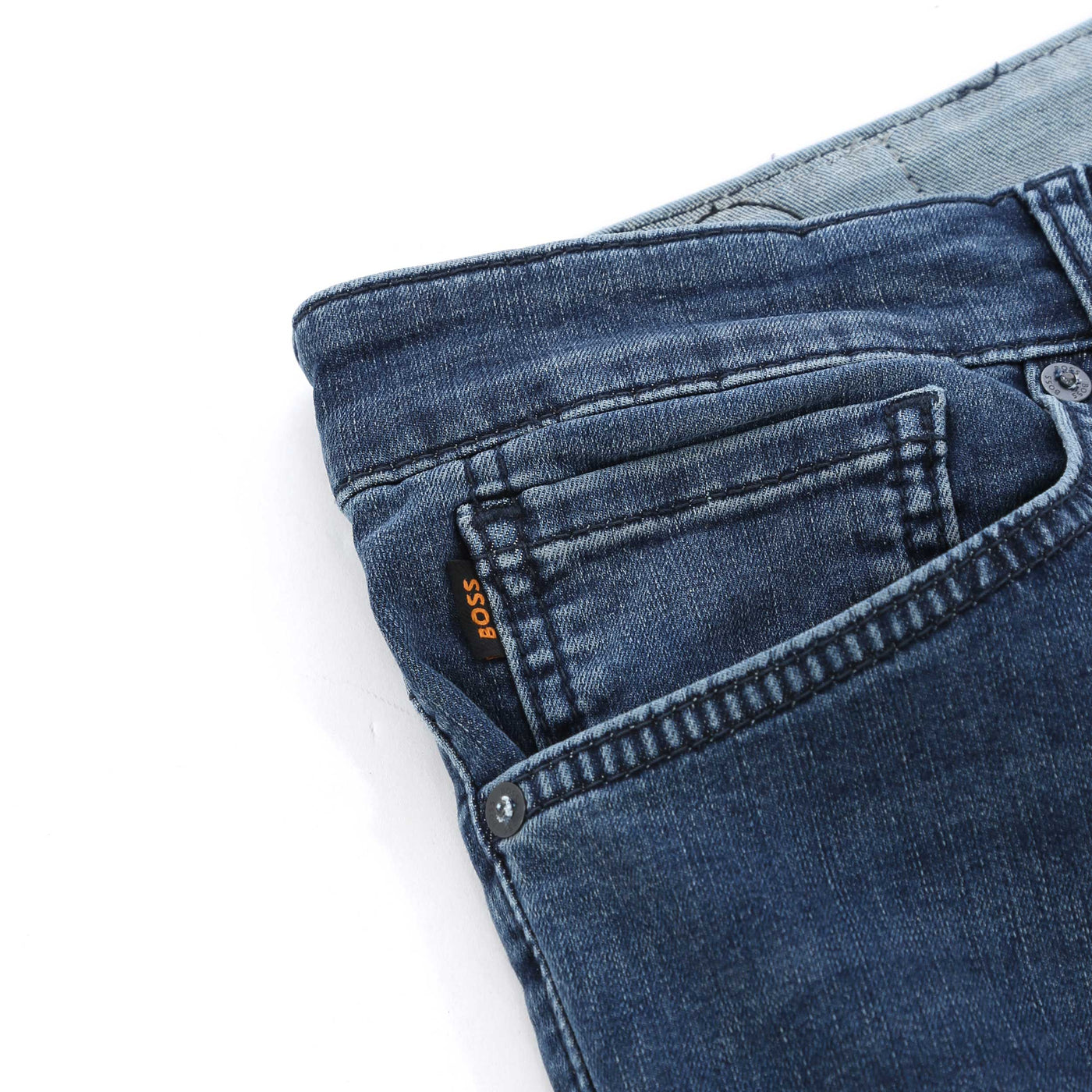 BOSS Re Maine BO Jean in Blue Denim logo