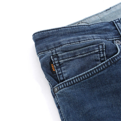 BOSS Re Maine BO Jean in Blue Denim logo