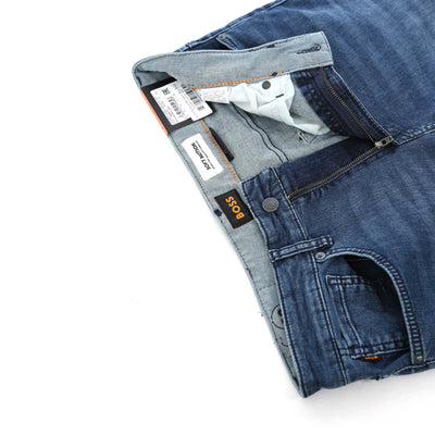 BOSS Re Maine BO Jean in Blue Denim Zip