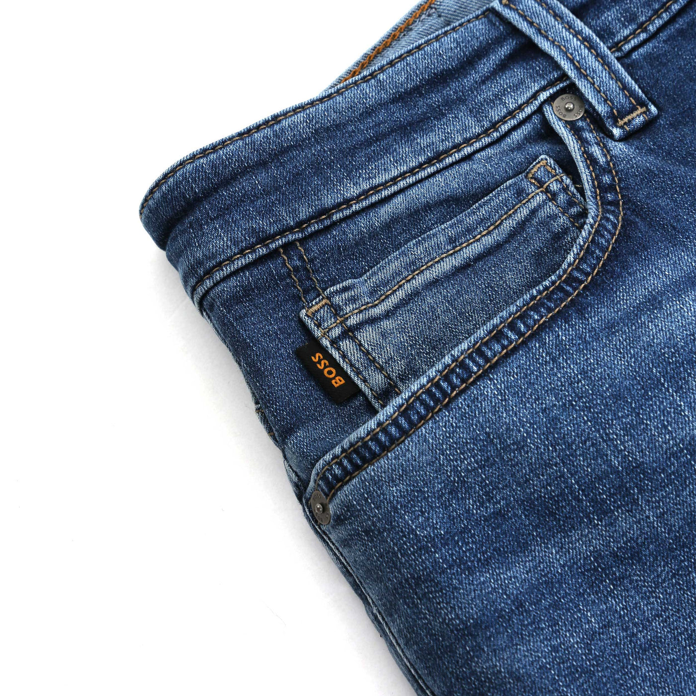 BOSS Re Maine BO Jean in Mid Blue Pocket