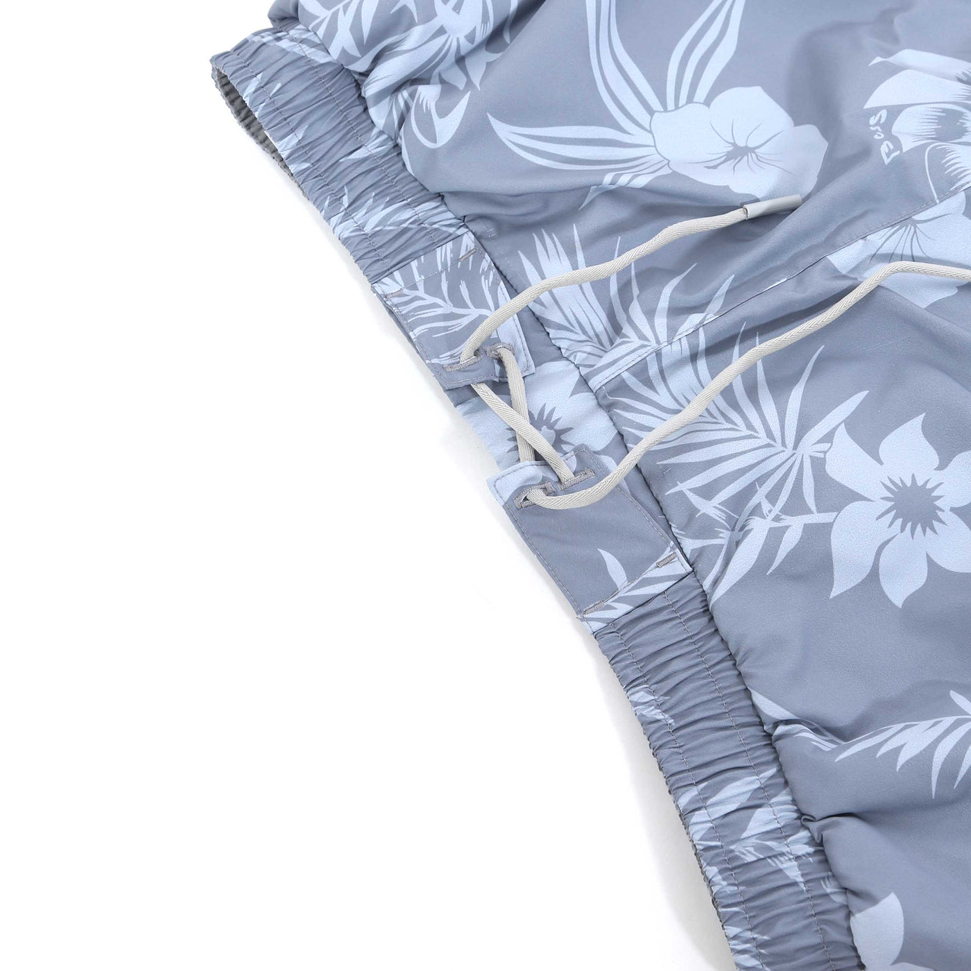 BOSS Reev Swim Short in Silver Waist