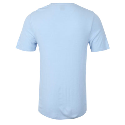 BOSS Rib T-Shirt in Sky Blue Back