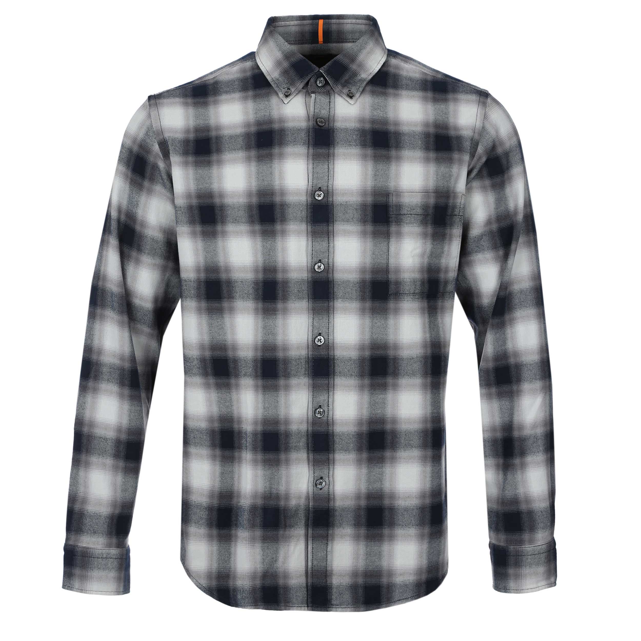 BOSS Rickert M Shirt in Blue Grey Check I BOSS I Norton Barrie